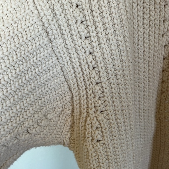 Free People oversized cardigan cream knit - Picture 3 of 6